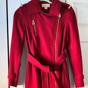 MICHAEL Michael Kors Red Trench Coat
